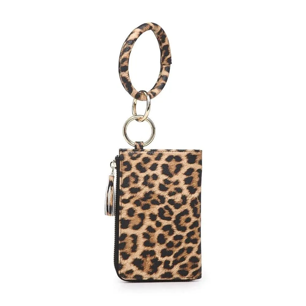 M1973 Wristlet Zipper Bangle/Wallet/Cardholder w/ Tassel