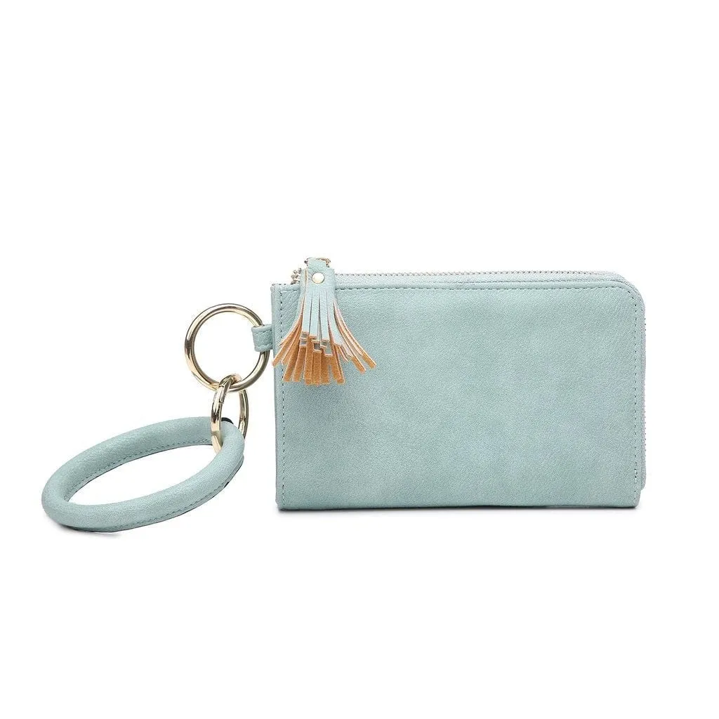 M1973 Wristlet Zipper Bangle/Wallet/Cardholder w/ Tassel