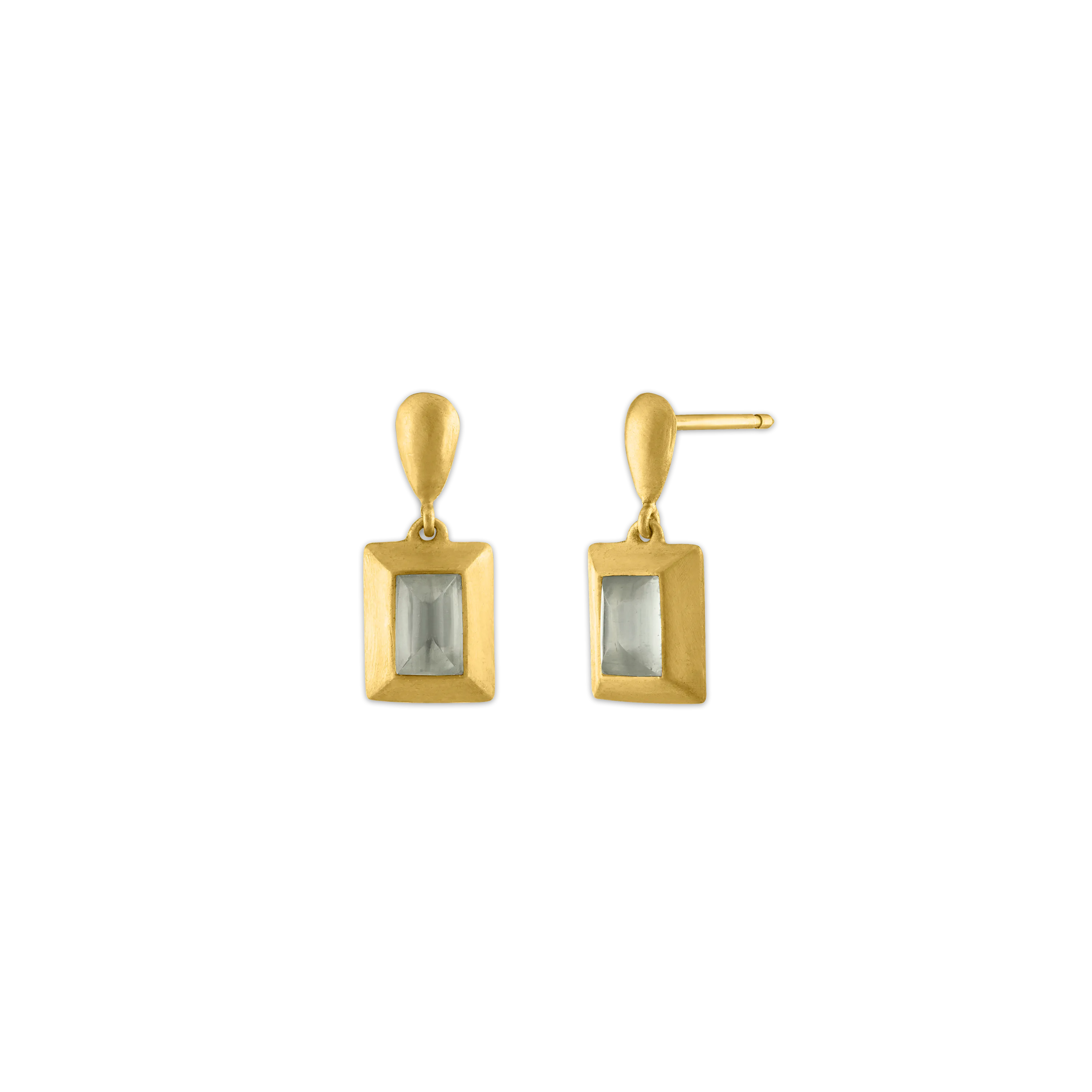 Mango Moonstone Capsa Drop Earrings