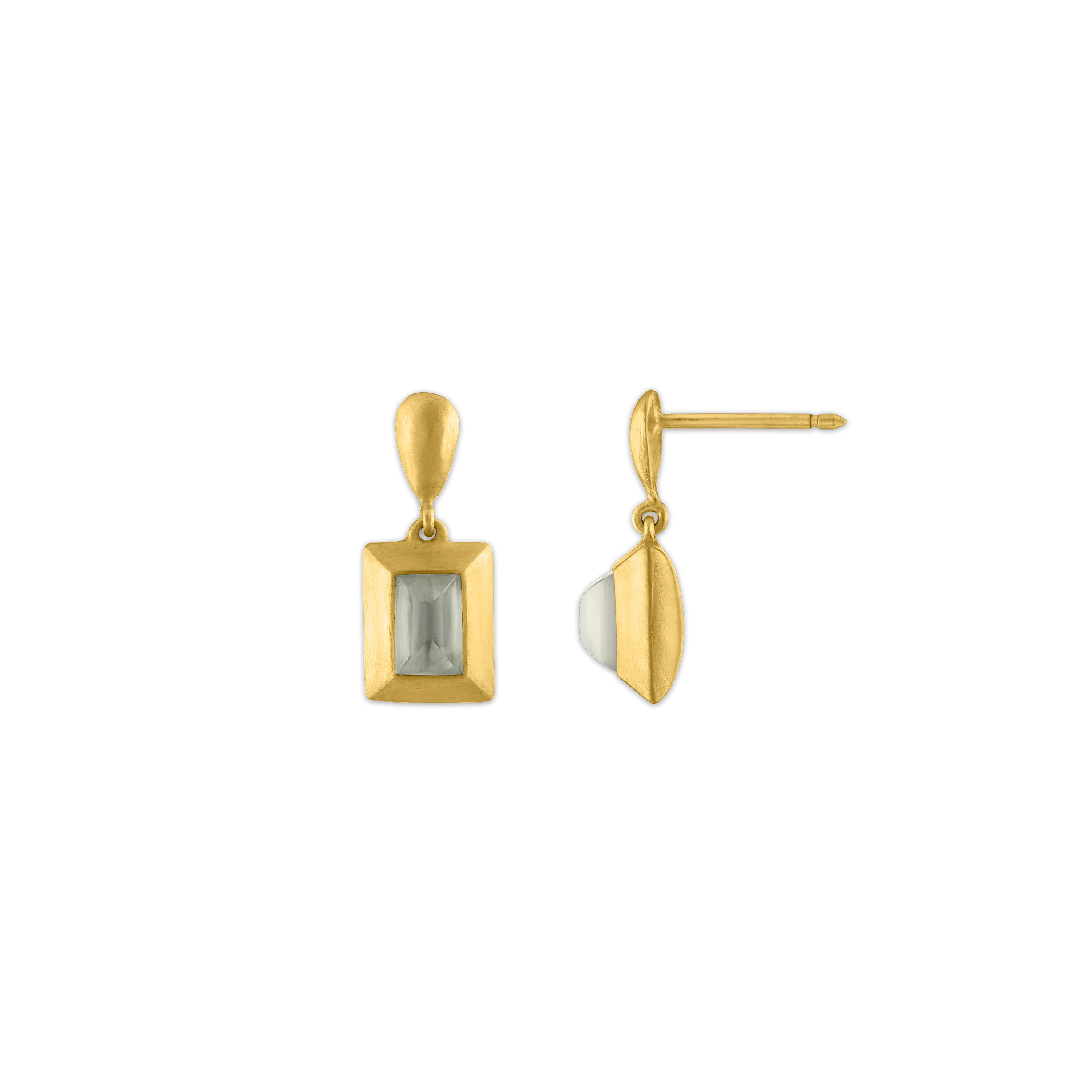 Mango Moonstone Capsa Drop Earrings