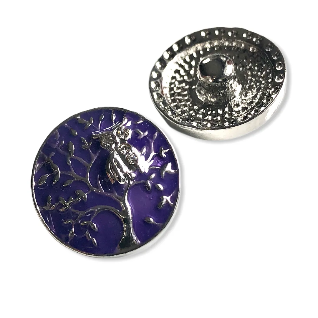 Metal Hairpin click / chunk button 0142