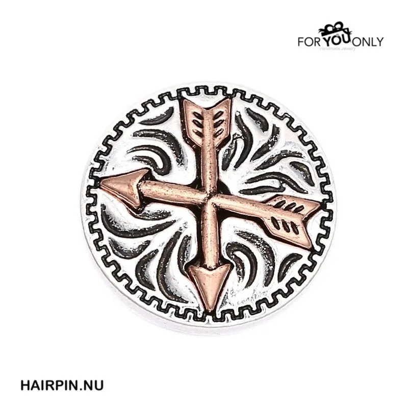 Metal Hairpin click / chunk button 051