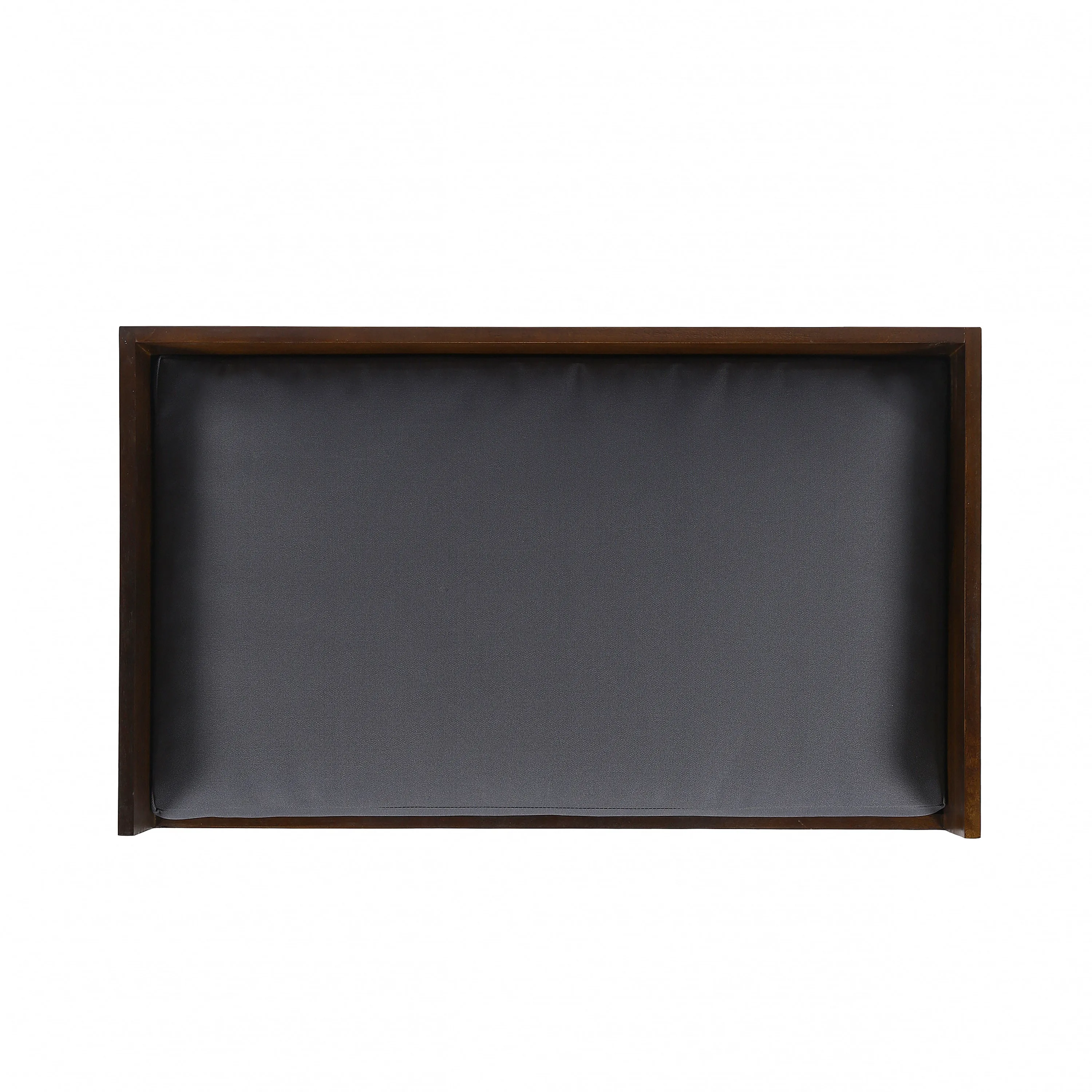 Ophelia Mid-Century Modern Cushioned Wood Frame Dog Bed