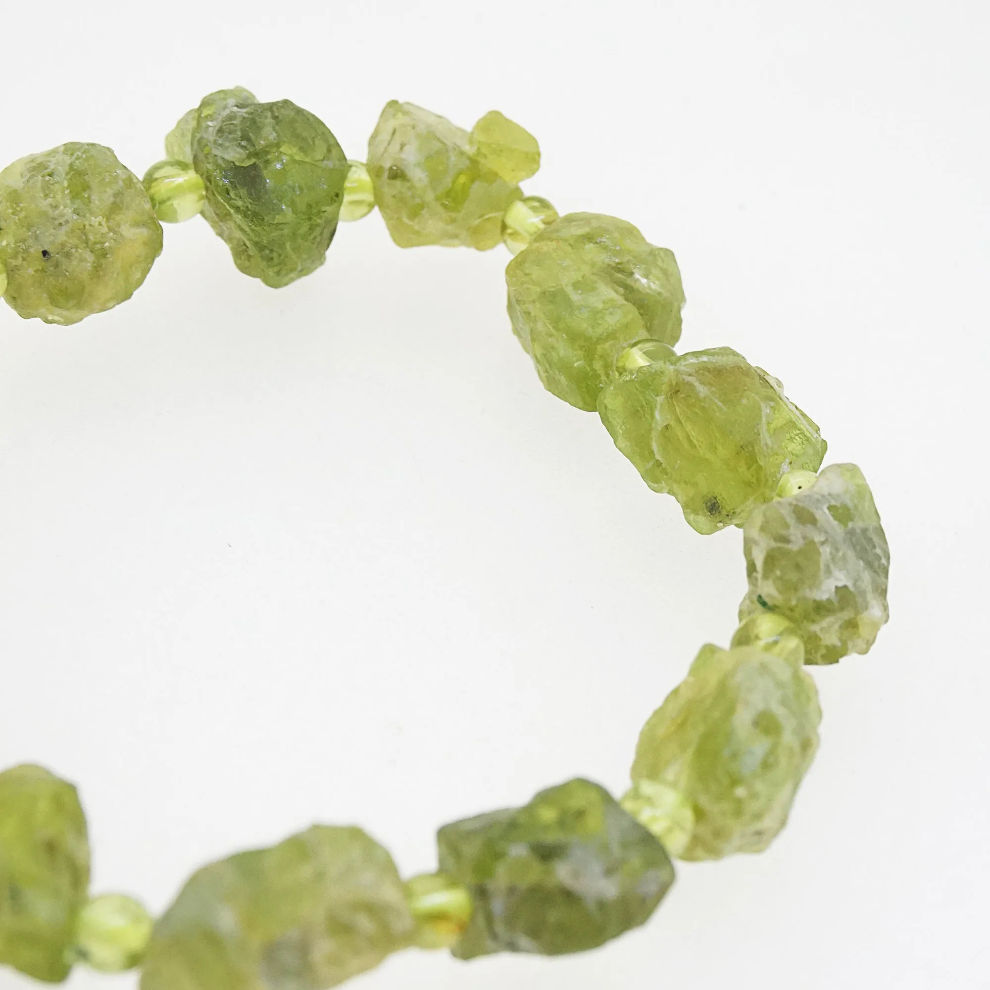 Peridot Raw with Polished 4mm
