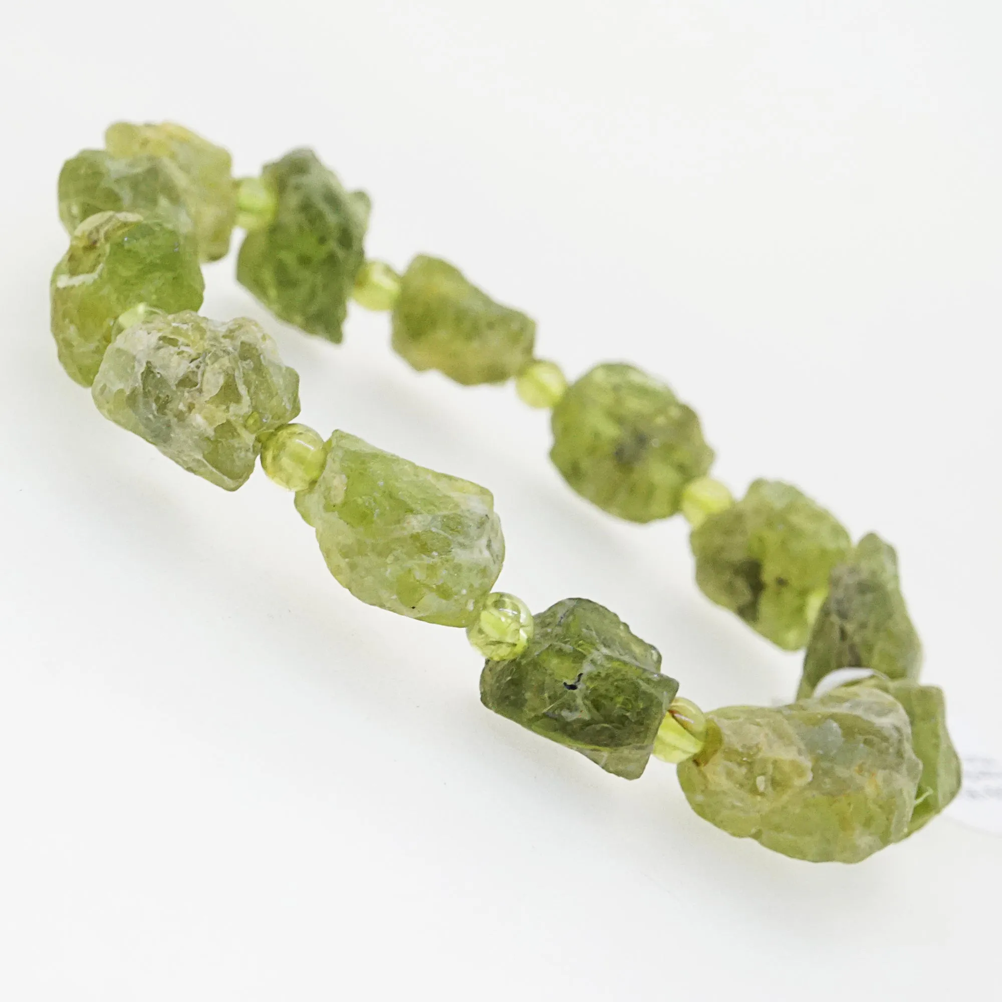 Peridot Raw with Polished 4mm