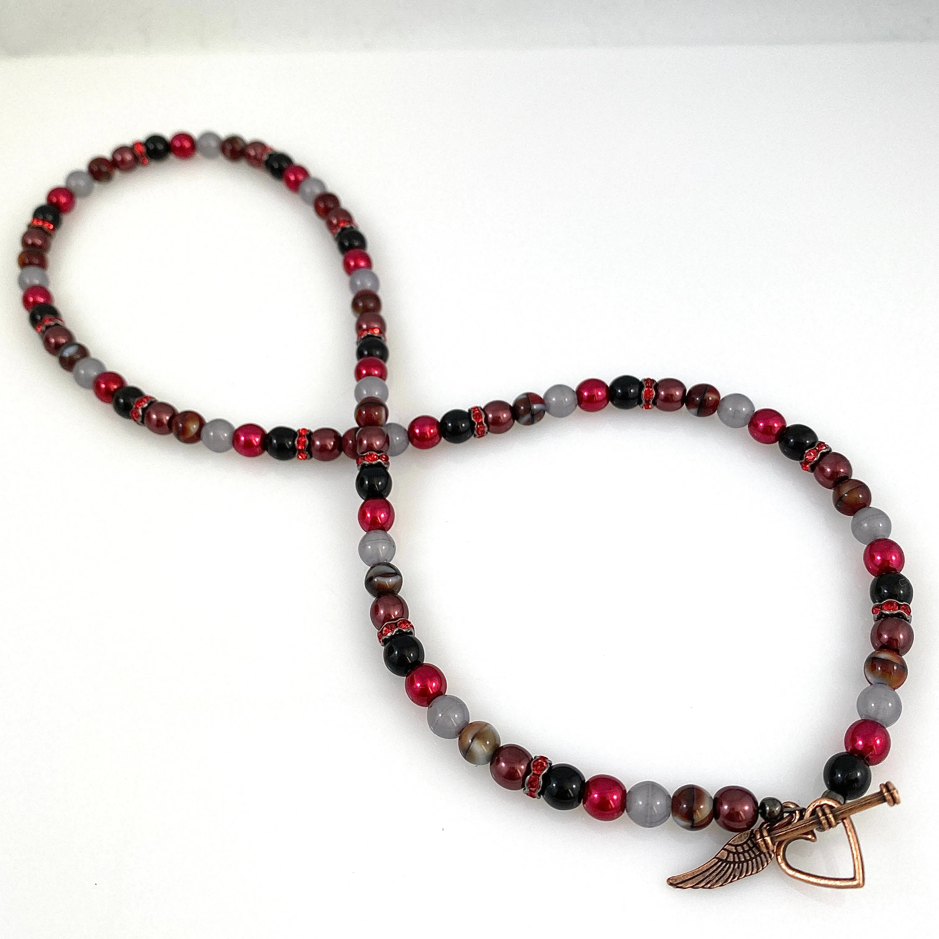 "Classical" Necklace Set (Ruby)