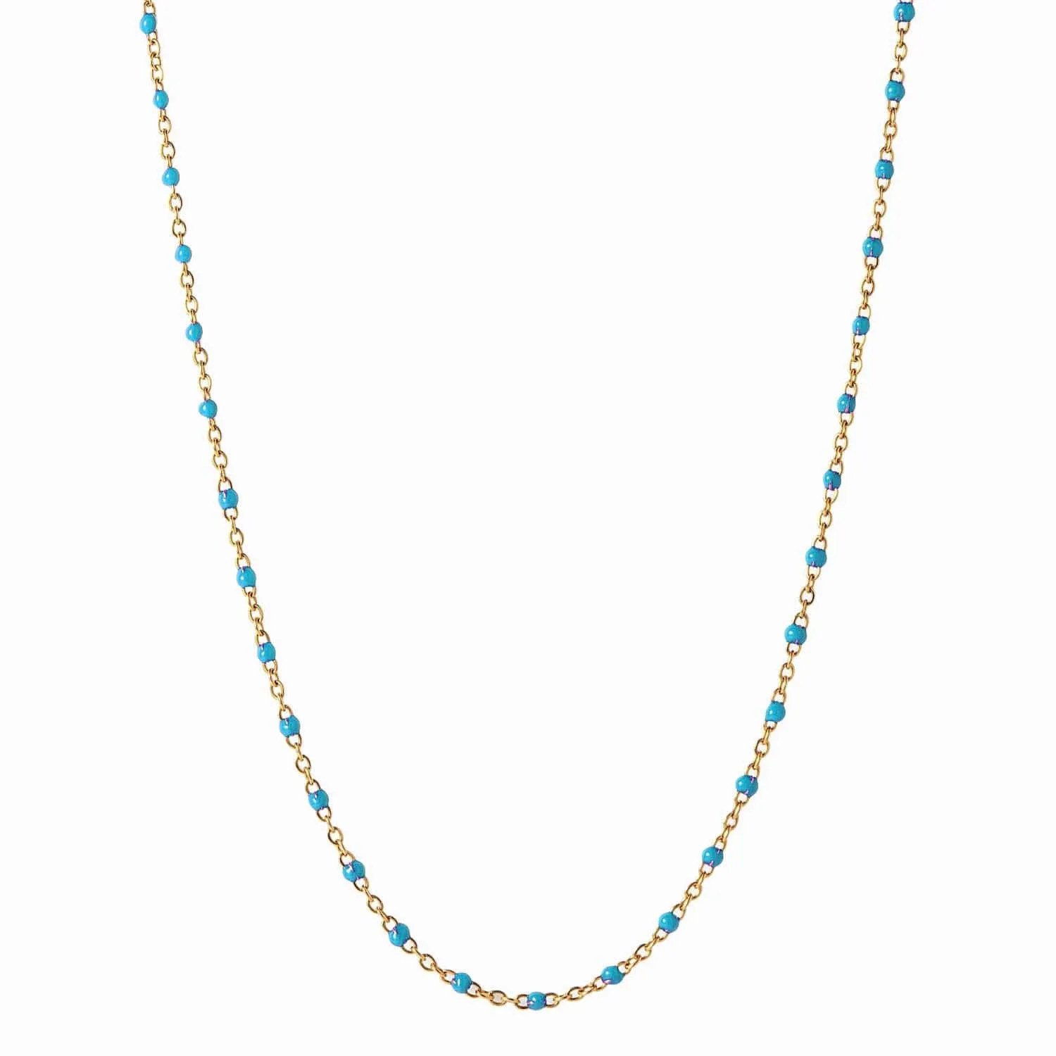 Ruby Colored Enamel Necklace