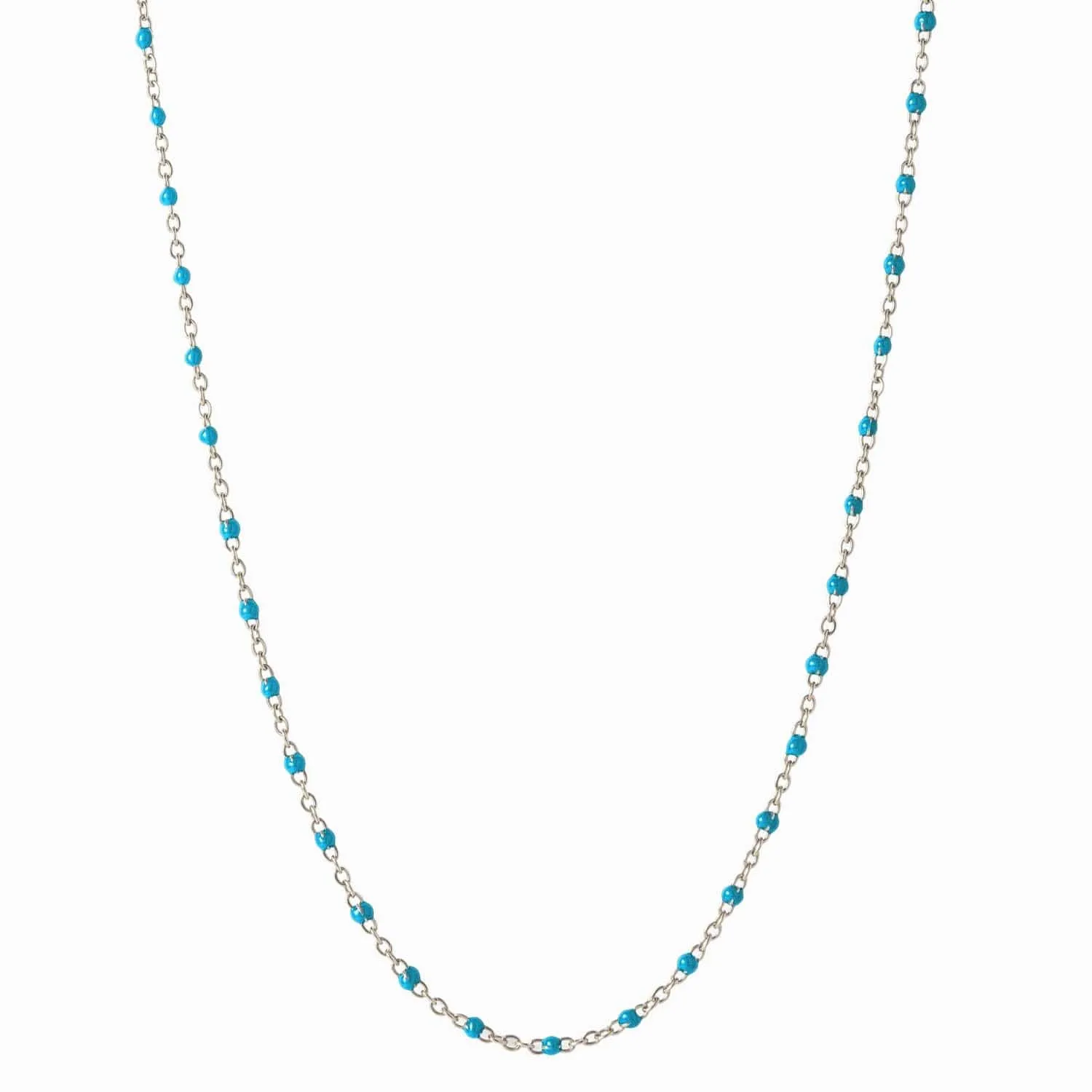 Ruby Colored Enamel Necklace