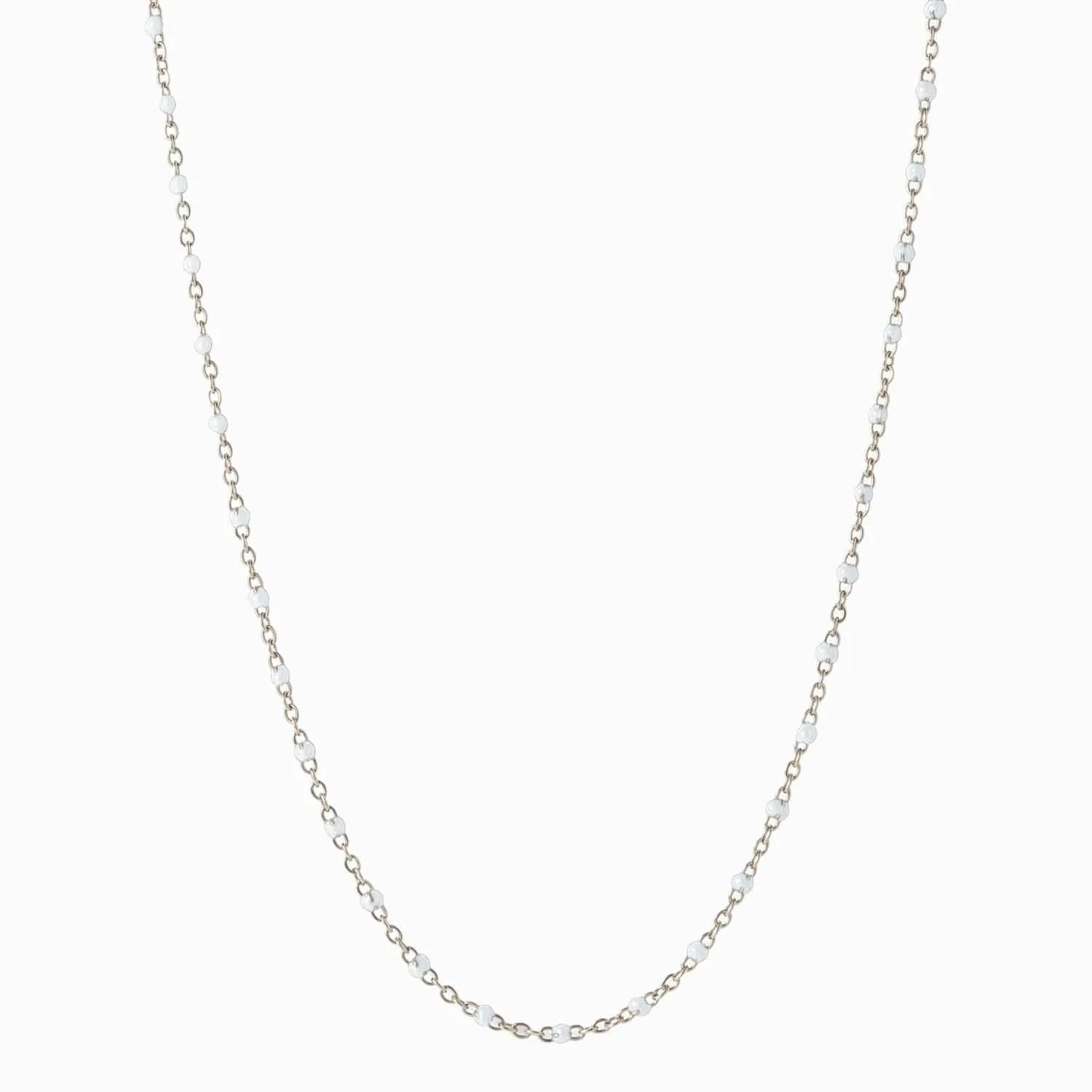 Ruby Colored Enamel Necklace