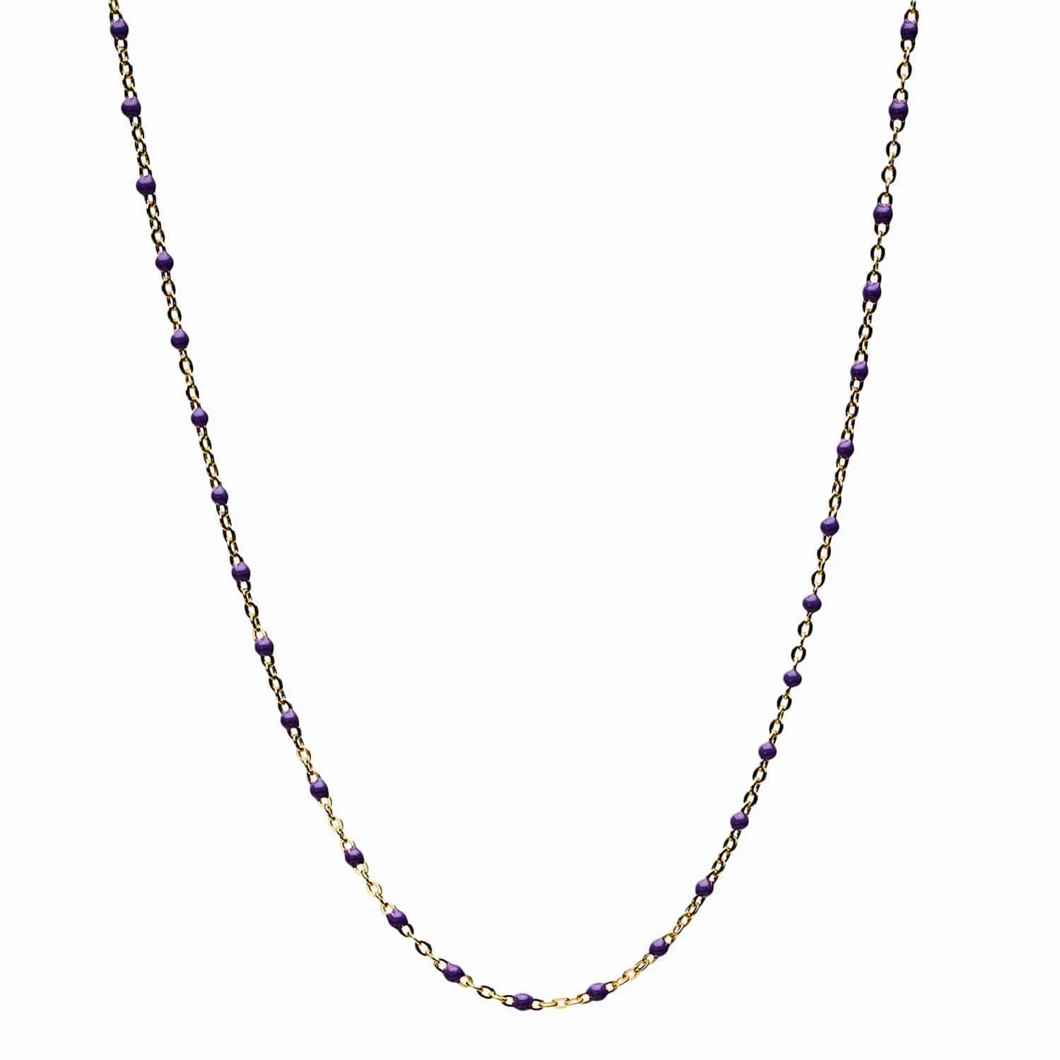 Ruby Colored Enamel Necklace