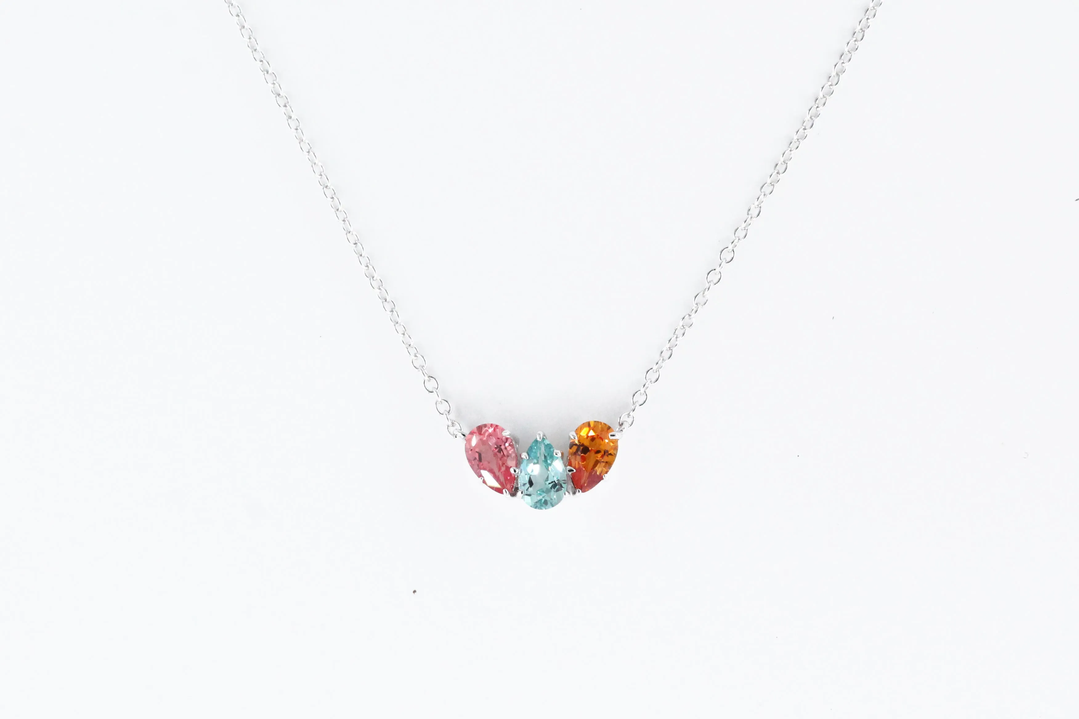 Sterling Silver Lafonn Multi Colored Stone Necklace