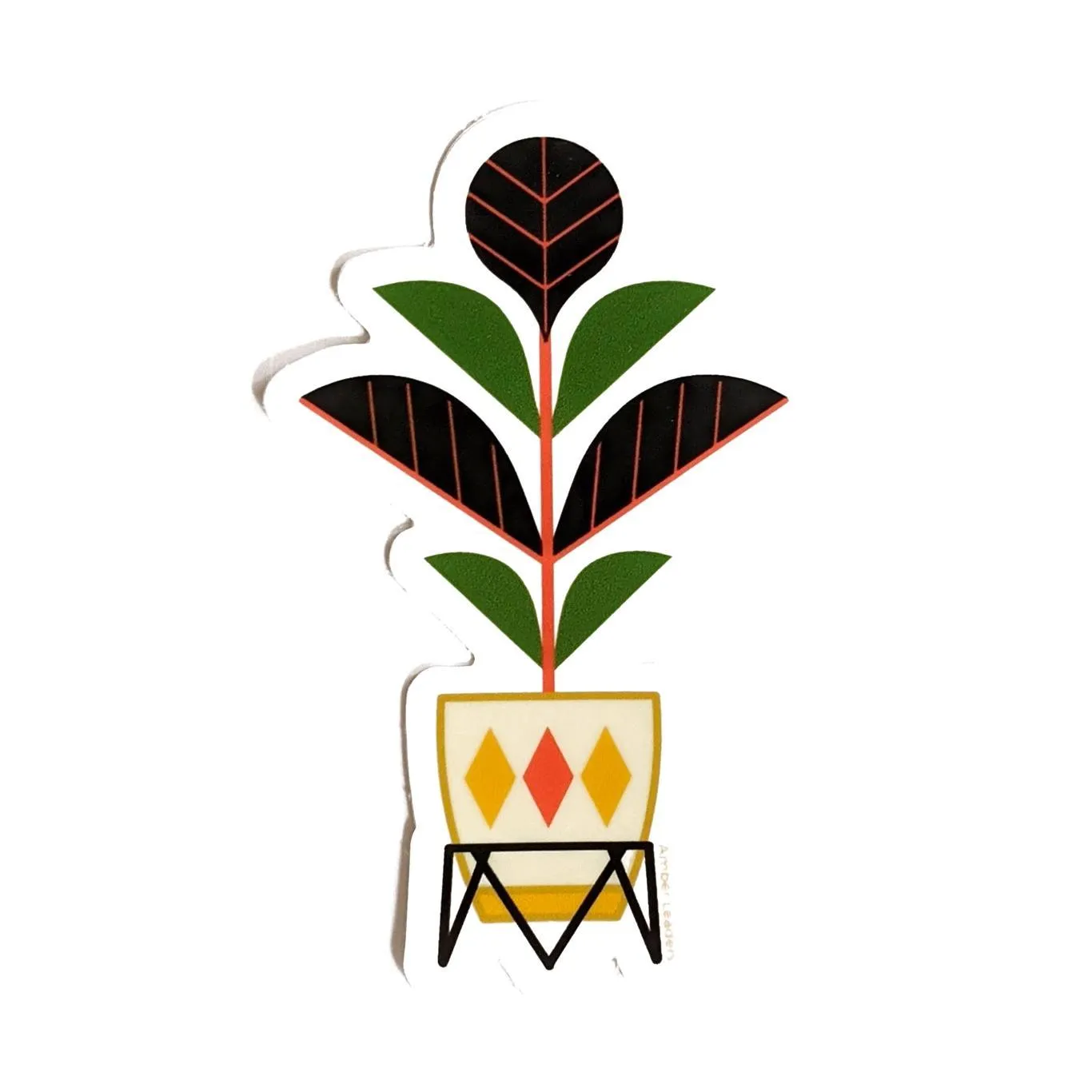 Sticker - Fiddle Leaf by Amber Leaders Designs