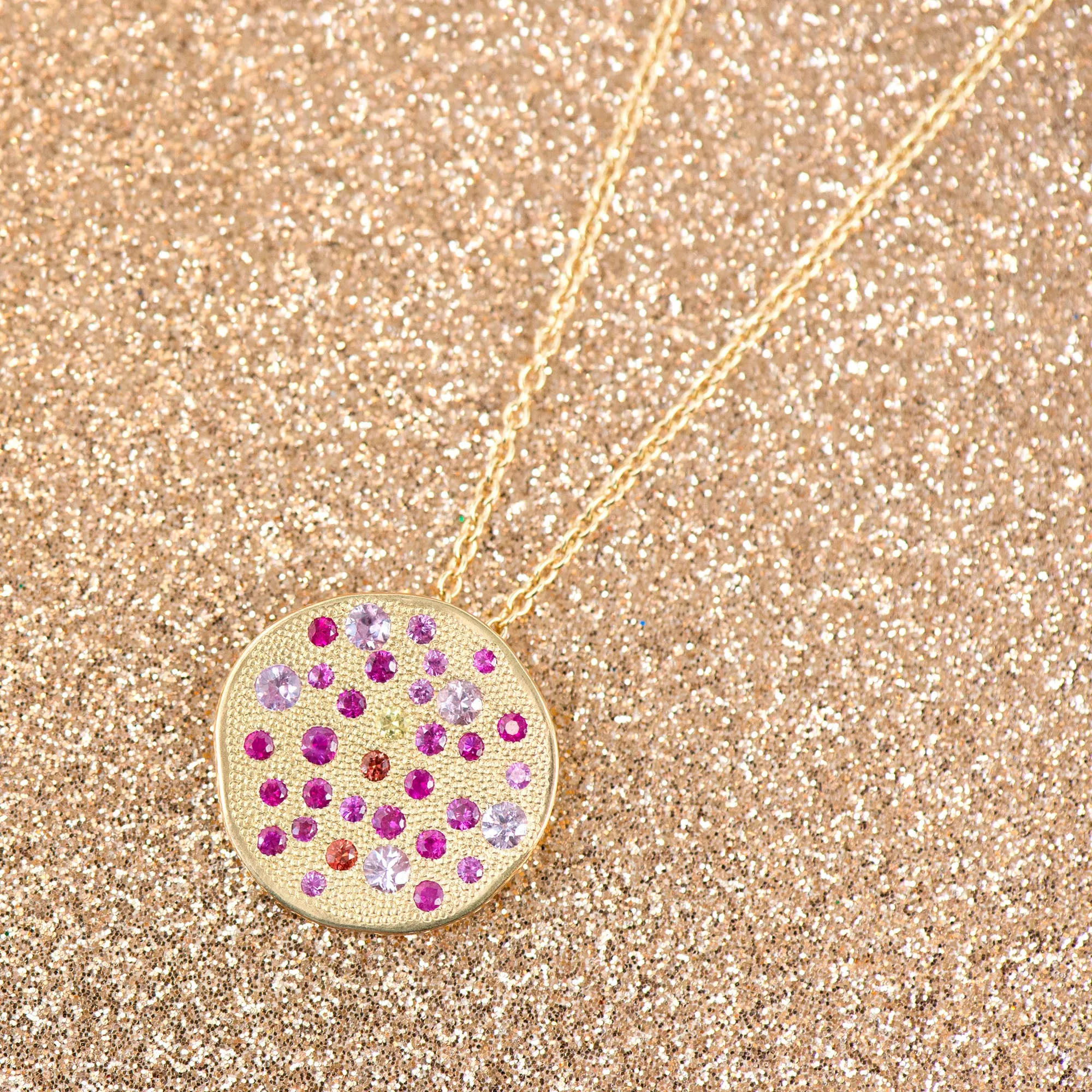 'Sunburst' Stardust Pendant Necklace