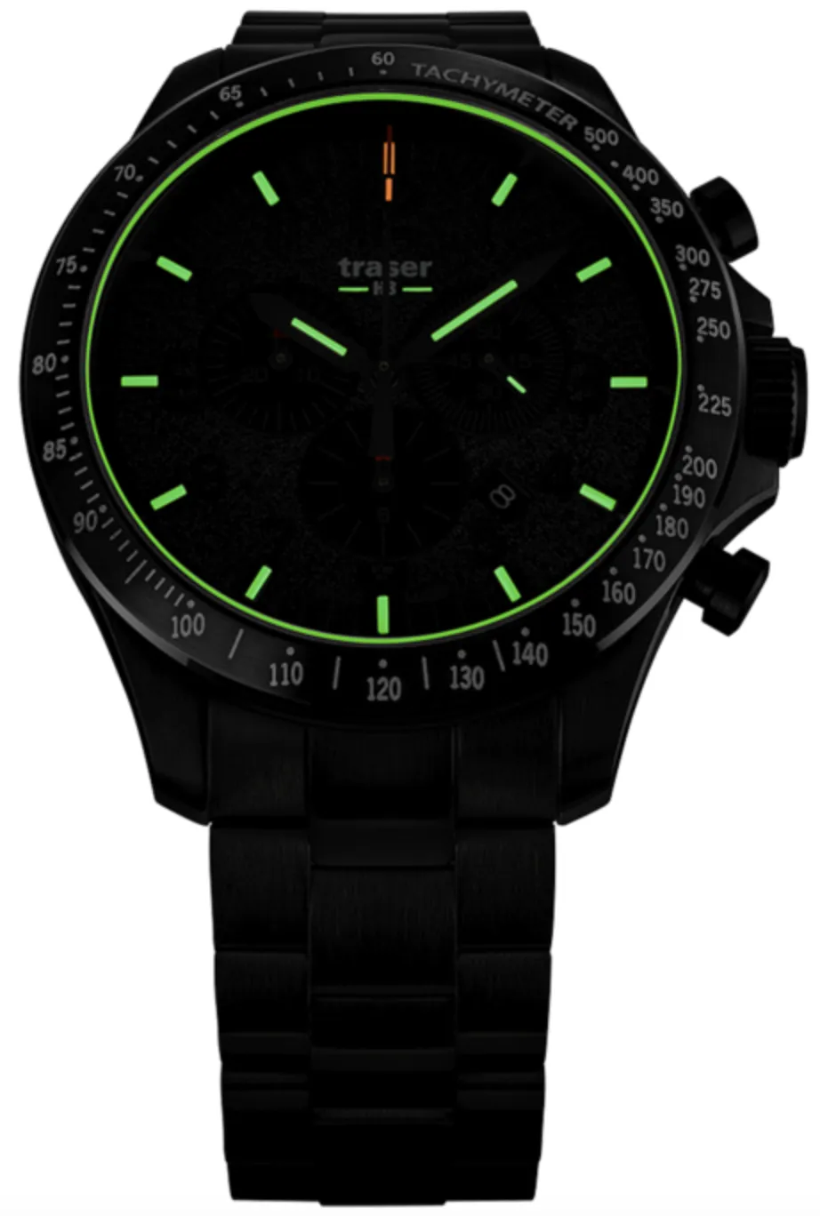 TH3 Watch P67 OffICr Pro Chrono Black PVD Bracelet