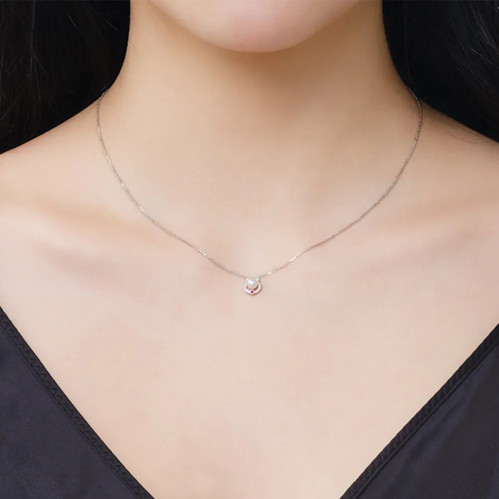 THIALH - CONCERTO - 18K White Gold Baby Akoya Necklace