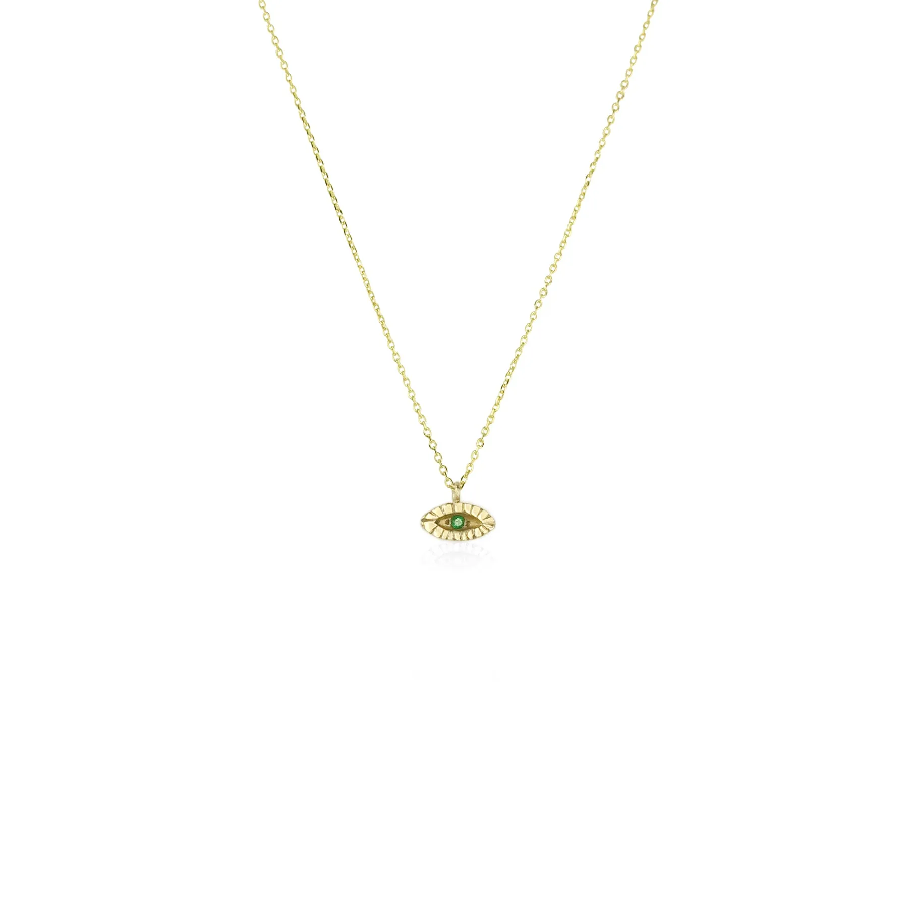 Tiny Eye Necklace Gold