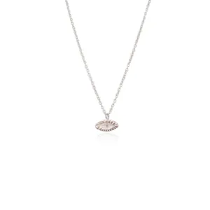 Tiny Eye Necklace Silver