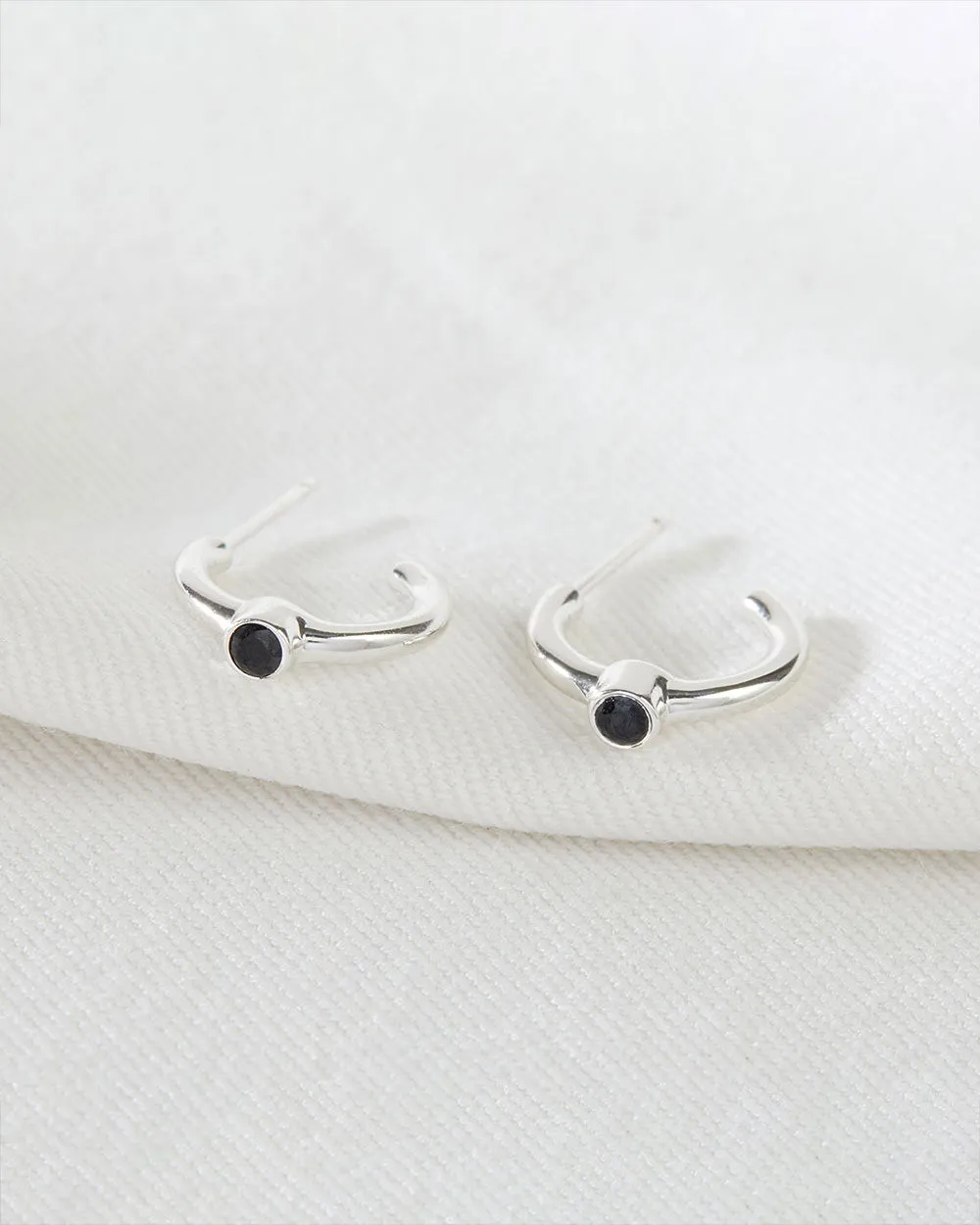 Tiny Hoops with Single Stone