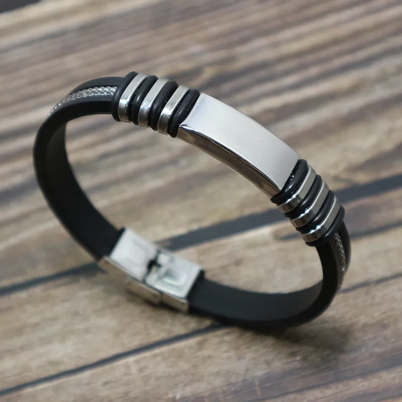 Titanium steel adjustable bracelet