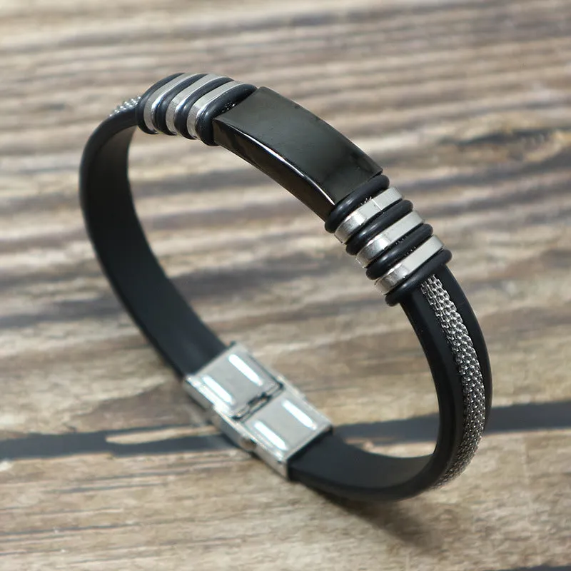 Titanium steel adjustable bracelet