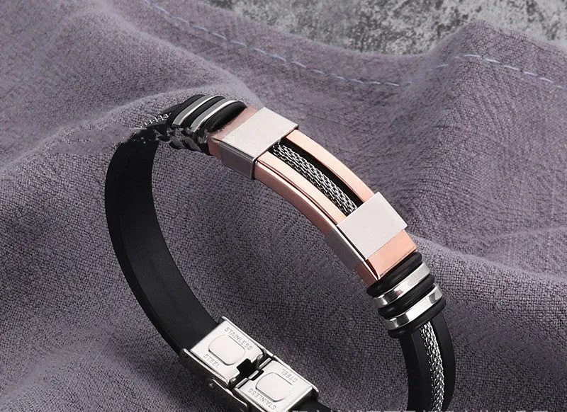 Titanium steel adjustable bracelet