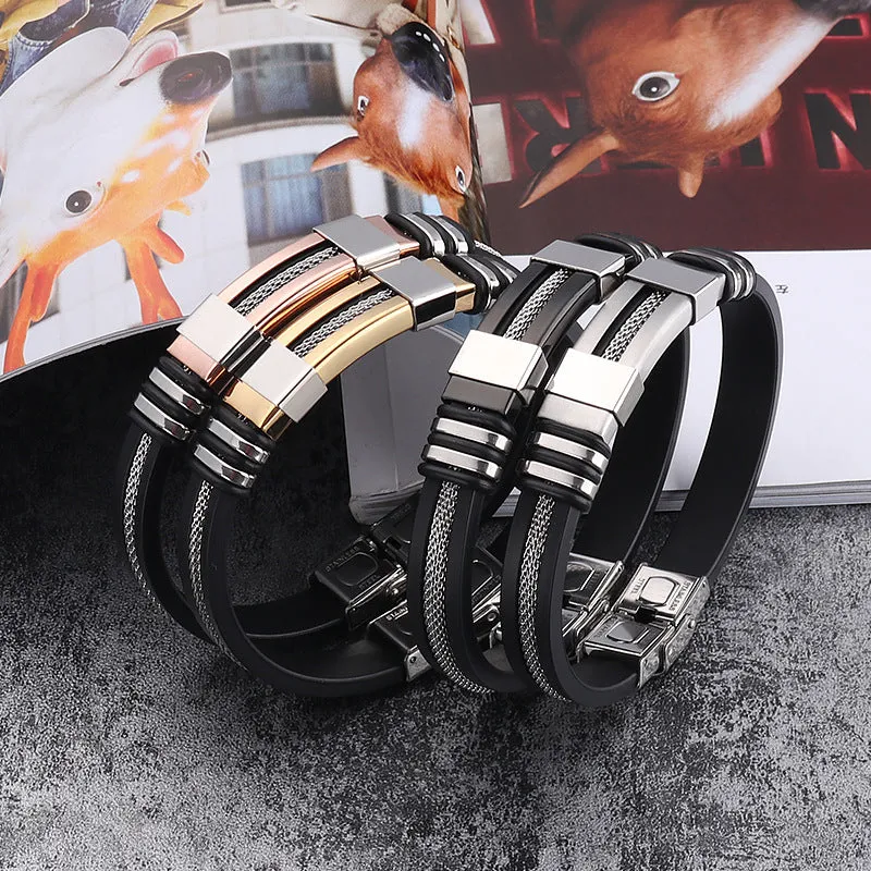 Titanium steel adjustable bracelet