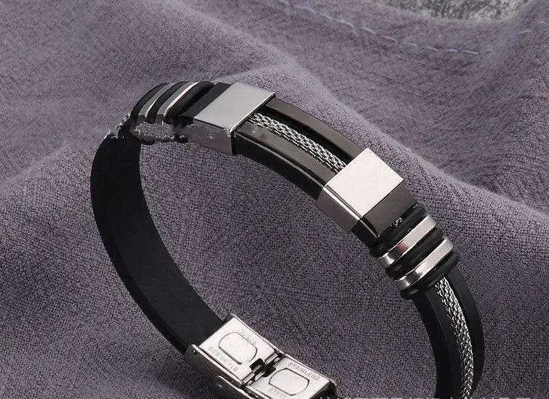 Titanium steel adjustable bracelet