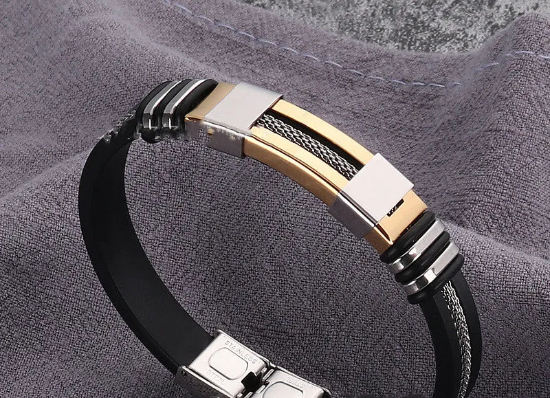 Titanium steel adjustable bracelet