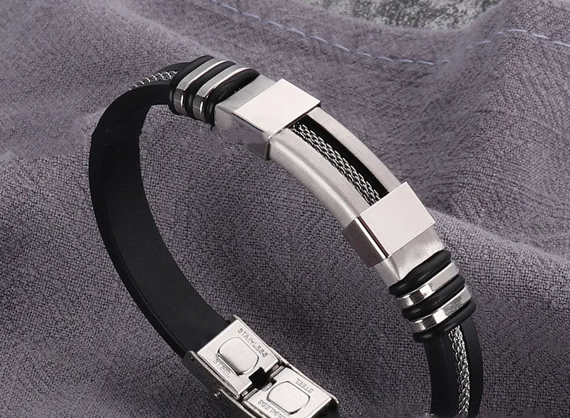 Titanium steel adjustable bracelet