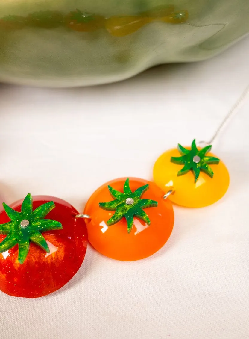 Tomato Link Necklace