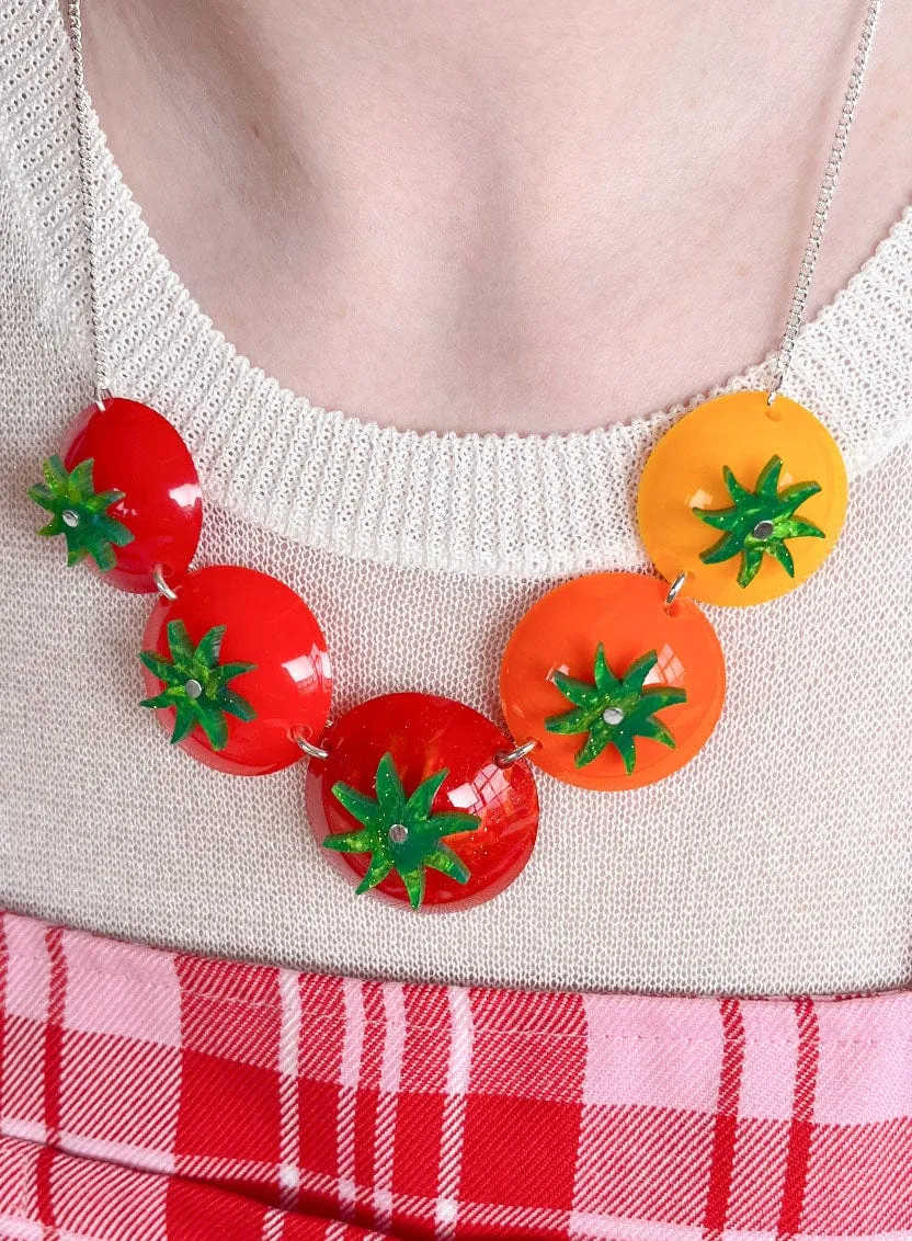 Tomato Link Necklace