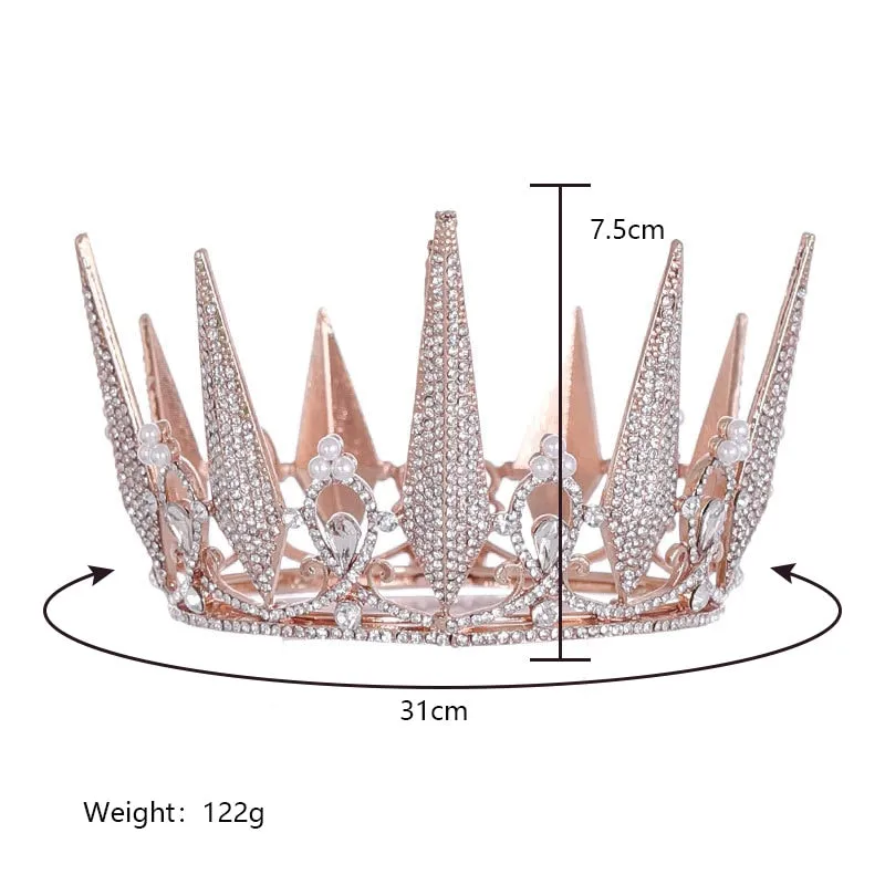 Totally Royal Wedding Crown for Bride-Queen or Quinceañera Princess