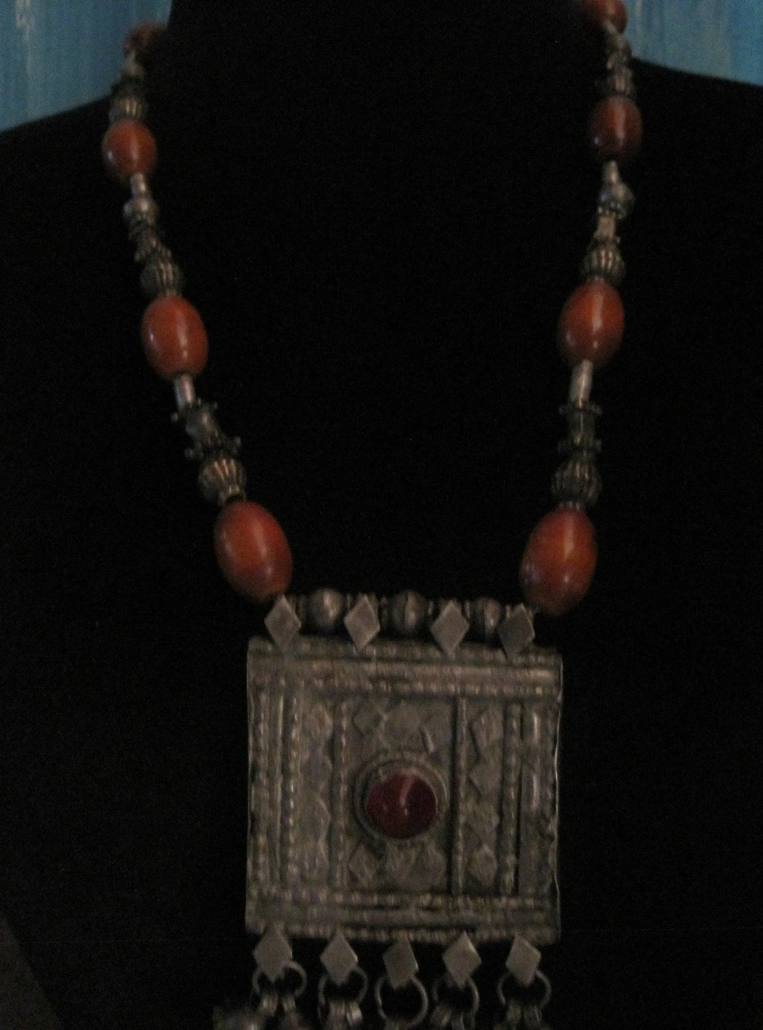 Vintage Bedouin Bakelite Beads Necklace