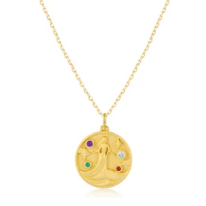 Virgo Zodiac Mantra Necklace