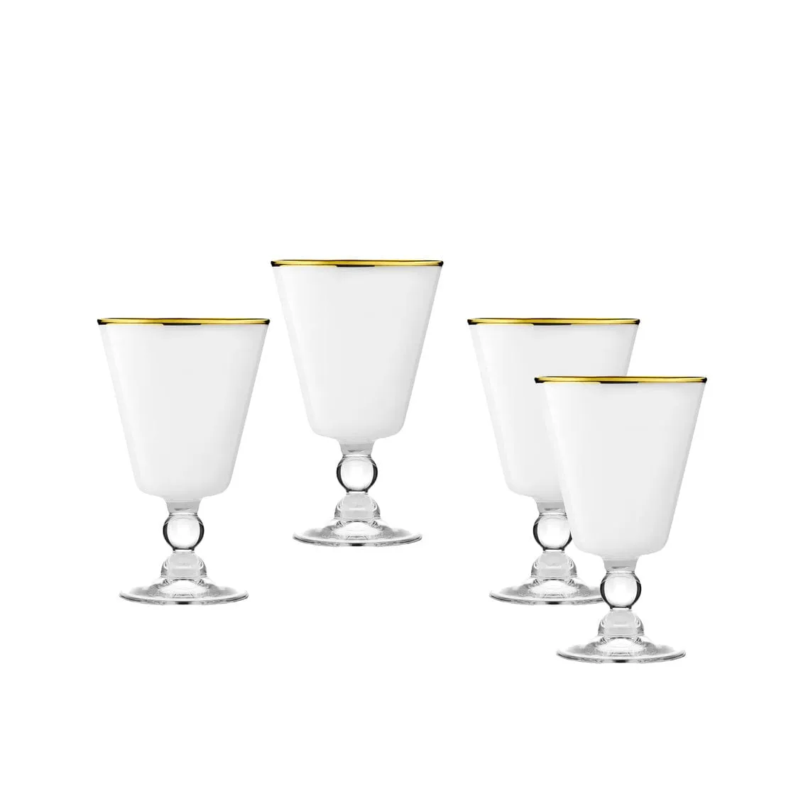 Vitolo Goblet Amber/gold S/4