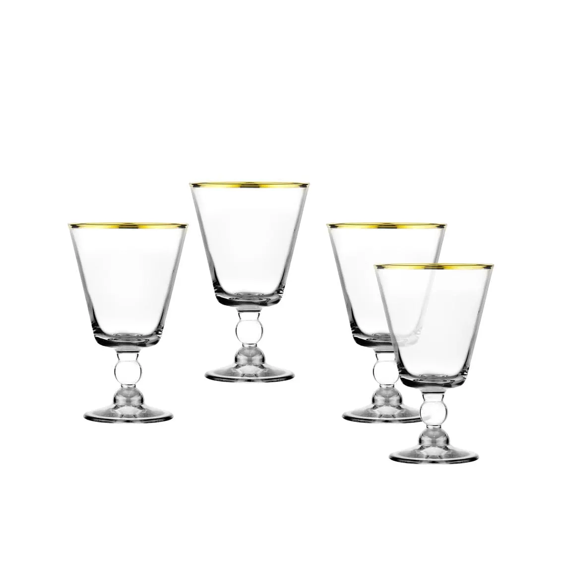 Vitolo Goblet Amber/gold S/4