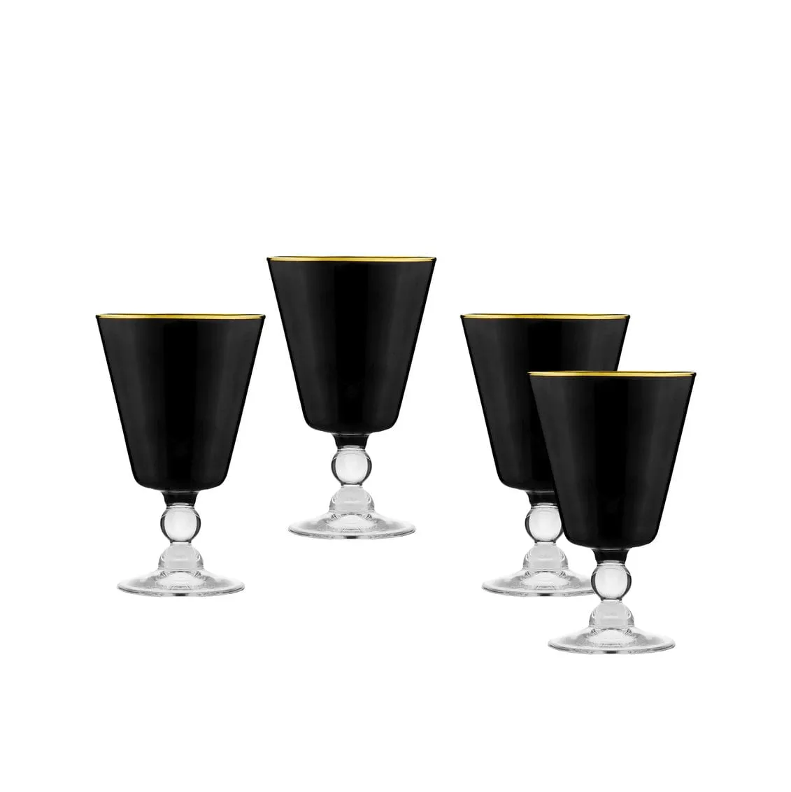 Vitolo Goblet Amber/gold S/4